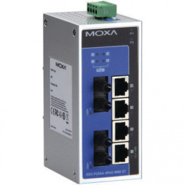 EDS-P206A-4POE-MM-SC, Switch 4x 10/100 PoE 2x 100FX SC/MM -, Moxa
