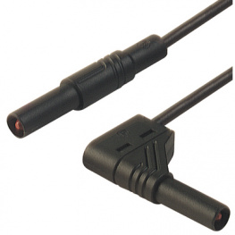MLS WG 50/2.5 SCHWARZ / BLACK, Safety test lead diam. 4 mm Black 50 cm 2.5 mm2 CAT III, SKS Kontakttechnik