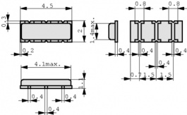 CSTCR4M91G53-R0, Резонатор: керамический; 4,91МГц; SMD; Серия: CERALOCK, Murata