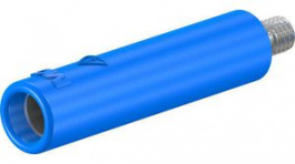 23.1031-23, Screw-in Adapter 4mm Blue 32A 600V Nickel-Plated, Staubli (former Multi-Contact )