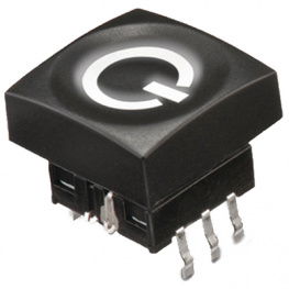 714401001, Cap with power sign 13.4 x 13.4 mm 13.4 x 13.4 x 5.35 mm, WURTH Elektronik