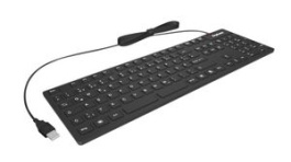 KSK-8030 IN (UK), Keyboard, UK English, QWERTY, USB, Cable, ICY BOX