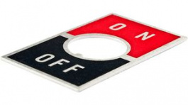 AT215, Legend Plate 12.1mm Red/Black, NKK Switches (NIKKAI, Nihon)