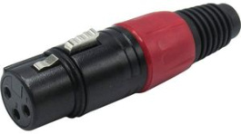 RND 205-00880, XLR Connector Black Socket 3 Poles, RND Connect