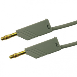 MLN 100/2.5 AU GRAU / GREY, Test lead diam. 4 mm grey 100 cm CAT I, SKS Kontakttechnik