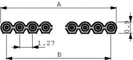 8-1437357-9, Ribbon Cable, 1.27 mm, 40x0.08 mm\x1a, 30 m, TE Connectivity