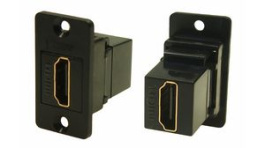 CP30600G, Соединитель; гнездо HDMI,с обеих сторон; SLIMS; позолота; 29мм, Cliff