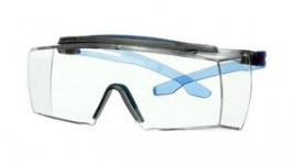 SF3701XSGAF-BLU, SecureFit 3700 Overspectacles, Clear, Polycarbonate, 3M