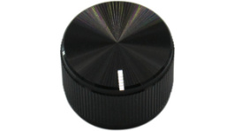 RND 210-00331, Aluminium Knob, black, RND Components