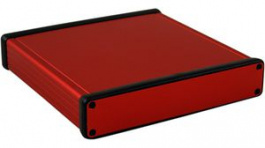 1455R1601RD, Extruded Enclosure, Red, 165 x 160 x 31 mm, Aluminium, 1455, Hammond