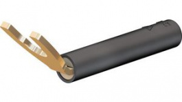 23.0440-21, Cable Lug Adapter 4mm Black 20A 1kV Gold-Plated, Staubli (former Multi-Contact )
