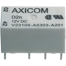 9-1393792-7, V23105A5303A201 Signal Relay 12 VDC 720 Ohm 200 mW THD, Axicom / TE
