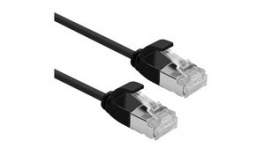 21.15.3356, Patch Cable, RJ45 Plug - RJ45 Plug, CAT6a, F/UTP, 3m, Black, SECOMP (Roline)
