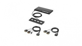 F1DN204MOD-DD-4, 4-Port 2 Monitor KVM Switch PP4.0 with Remote, BELKIN