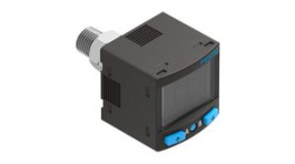 SPAN-B2R-R18M-PN-PN-L1, Piezoresistive Pressure Sensor, R1/8", M5, -1 ... 1 bar, IP40, Festo