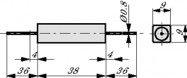 KKA090B4708KLA000, Проволочный резистор 4.7 Ω 9 W ± 10 %, Vishay