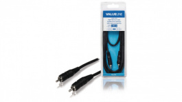 VLAB24170B20, Audio cable 2 m Black, Valueline