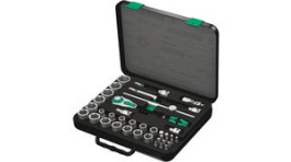 05003647001, Zyklop Speed Ratchet Set, Imperial 38 Pieces, 1/2", Wera Tools
