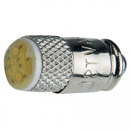 576M 13 2813 YE, LED Indicator Lamp MG5.7s/9 (T13/4) 28 VAC/VDC, Taunuslicht