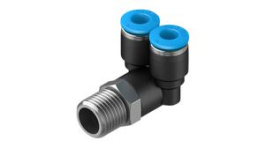 QSYL-1/4-6, Push-In Y-Fitting, 50.8mm, Compressed Air, QS, Festo