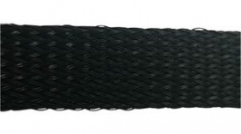 RND 465-00755, Braided Cable Sleeves Black 12 mm, RND Cable