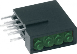 RTD2400G, PCB LED 2 mm round Green standard, Mentor