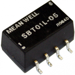 SBT01L-05, Преобразователь: DC/DC; 1Вт; Uвх:4,5?5,5В; 5ВDC; Iвых:200мА; SMD, MEAN WELL