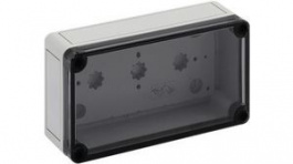 11101001, Plastic Enclosure Without Knockouts, 180 x 94 x 57 mm, Polystyrene, IP66, Grey, Spelsberg