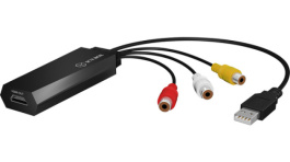 IB-AC523, Composite/Audio to HDMI adapter Composite, cinch, HDMI m - f, ICY BOX