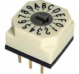 RND 210-00105, PCB coding switch HEX 3+3, RND Components