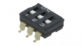 A6S-3101-H, Переключатель: DIP-SWITCH; Кол-во секций:3; ON-OFF; 0,025A/24ВDC, Omron