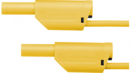 VSFK 5000 / 1 / 50 / GE, Test lead diam. 4 mm Yellow 50 cm 1 mm2 CAT II, Schutzinger