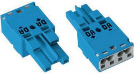 770-1102, Distribution connector 2p, 0.5...4 mm2 blue, Wago