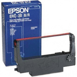 C43S015376, Colour ribbon Nylon black/red, Epson