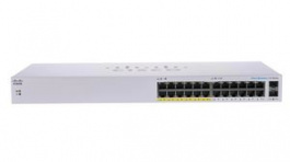 CBS110-24PP-EU, Ethernet Switch, RJ45 Ports 24, 1Gbps, Unmanaged, Cisco Systems
