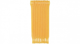 TEXTIE M PA66/PP YE 10 [10 шт], Hook and loop Cable tie Yellow 200 mm x 12.5 mm, HellermannTyton