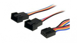FAN4SPLIT12, Power Splitter Cable 304mm Multicolour, StarTech.com