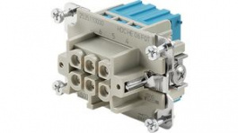 2535110000, Socket Insert, Size 3, 6 Poles, Push-In, 500V, 16A, Weidmuller