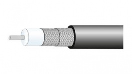 RADOX RF 142 [100 м], Coaxial Cable RF-142 Radox® 5.34mm 50Ohm Silver-Plated Copper Black 100m, Huber+Suhner