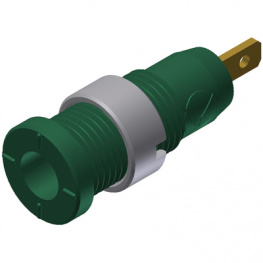 MSEB 2610 F2,8 AU GRUN / GREEN, Safety socket diam. 2 mm Green CAT II, SKS Kontakttechnik