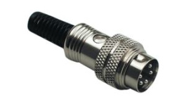RND 205-01461, DIN Circular Connector, 2A, 100V, 6 Poles, Plug, RND Connect