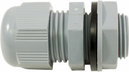 PMC40 SL080, Cable Gland, M40 x 1.5, With Locknut, 10 mm, IP68, Slate, Alpha Wire