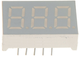 ELT 315SYGWA/S530-E2, 7-segment LED-display Yellow / Green 9.2 mm THT, Everlight