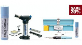 PYROPEN PIEZO + RB-TS + DREMEL 2, Gas Soldering Iron + Dremel Gas Burner + Weller Gas Refill Bottle, Weller