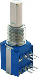56AAD-C28-B15/R81L, Rotary Potentiometer, 10 kOhm, PCB Pins, Bourns