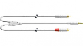 CFY 3 WCC-LONG-SNOW, Y-Adapter Cable, 1 x Jack Plug Stereo 3.5 mm, Cordial