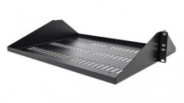 SHELF-2U-20-CENTER-V, Vented Cantilever Tray, Steel, 440mm, Black, StarTech.com
