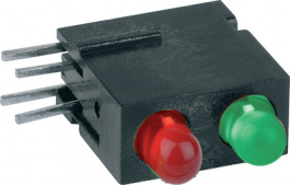 1801.8231, PCB LED 3 mm round Red / Green standard, Mentor