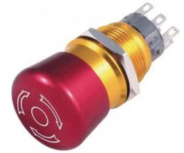 RND 210-00415, Twist to Release Anti-Vandal Switch, 2 Change-Over (CO), IP65 / IK02, RND Components