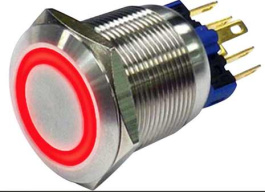 RND 210-00403, Anti-Vandal Push-Button Switch, 22 mm, IP65, RND Components